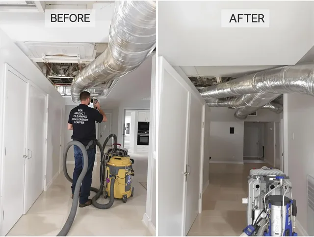 Valley Falls Air Duct Cleaning professional performing thorough air duct cleaning in Valley Falls