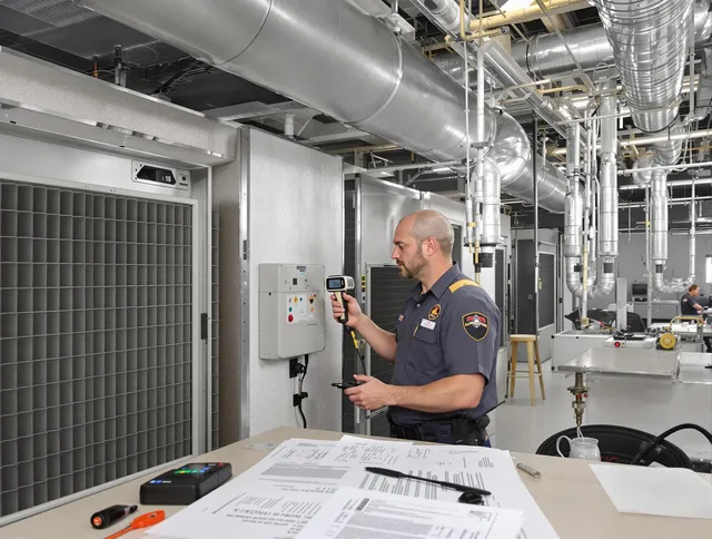 Professional filter system inspection by Valley Falls Air Duct Cleaning in Valley Falls