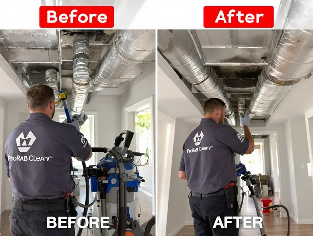 Valley Falls Air Duct Cleaning expert performing thorough residential duct cleaning in a Valley Falls home